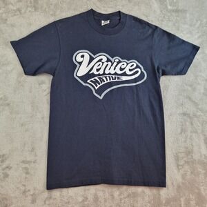 Venice Native Shirt Medium Navy Blue Graphic Tee Pro‎ Club Comfort Cotton Skater
